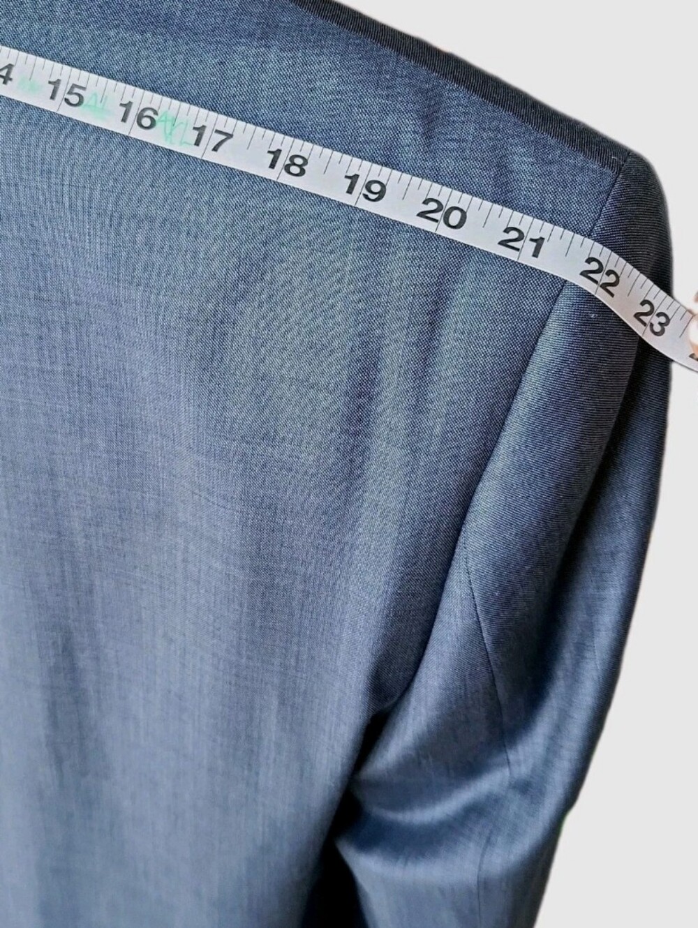 Shaquille O'Neal Blazer Mens 50 Big&Tall Light Blue 100% Wool Sport Coat Jacket - Picture 7 of 15